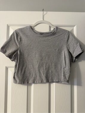 Jockey Grey Cropped Tee